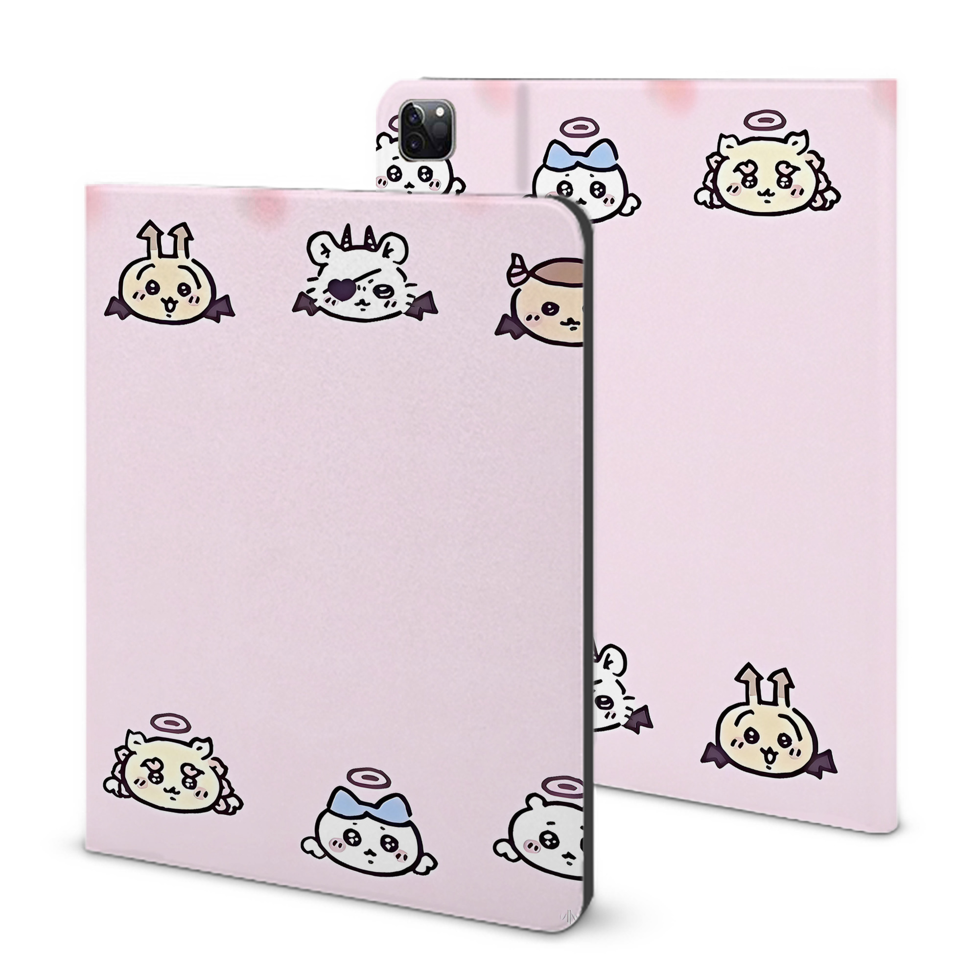 （画像用） ちいかわ Chii-kawa IPad ケース ブック型 PUレザー TPU 耐衝撃 軽量 薄型 ペン収納なし 全面保護 IPad 各モデル対応